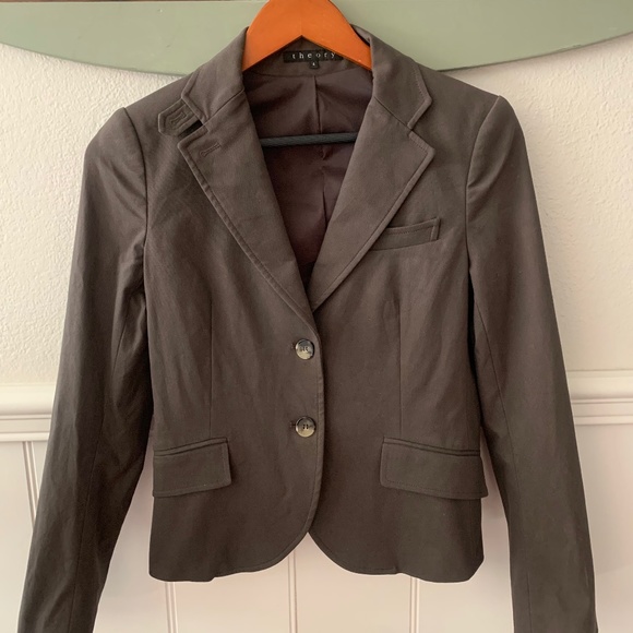 THEORY chocolate brown staple blazer (never worn)🤎 - Picture 1 of 10